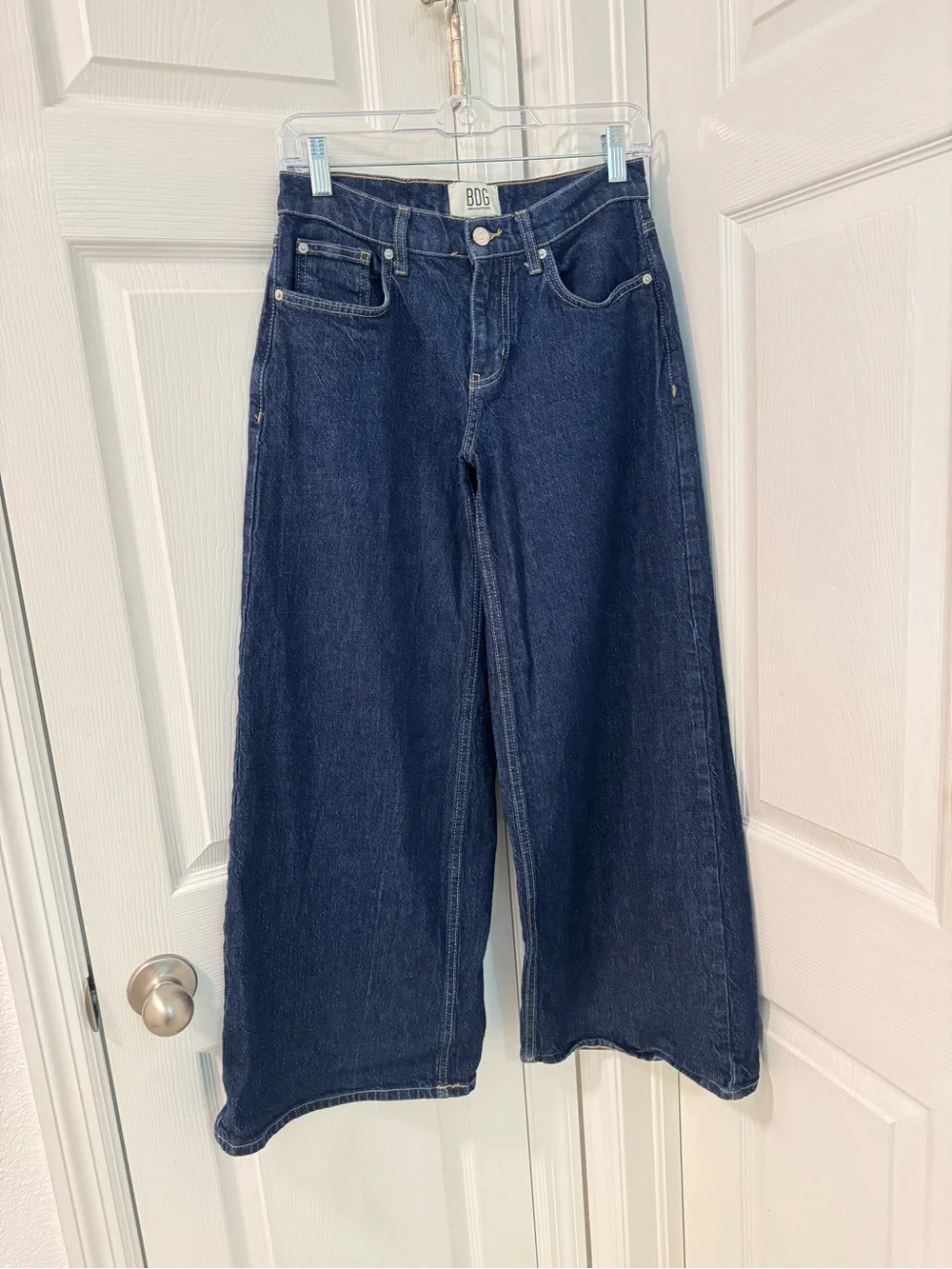 BDG Joey full length wide leg Jean baggy size 26 dark denim wash - Picture 3 of 6